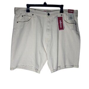 Wrangler‎ Relaxed Fit Denim Shorts Men's Size 38 Beige 9" Inseam NEW
